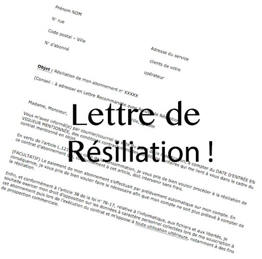 lettre pour arreter un prelevement