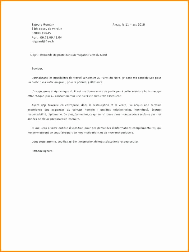 lettre pour augmentation de prix