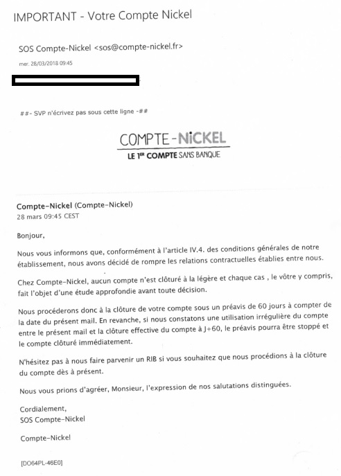 lettre pour cloture compte bancaire