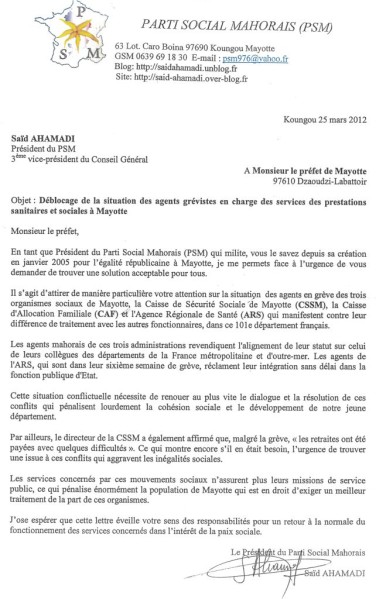 lettre pour le prefet gratuit