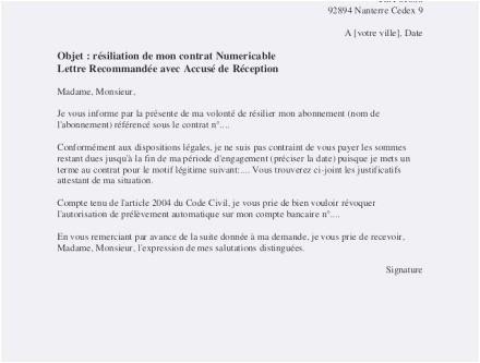 lettre pour ne pas renouveler un contrat