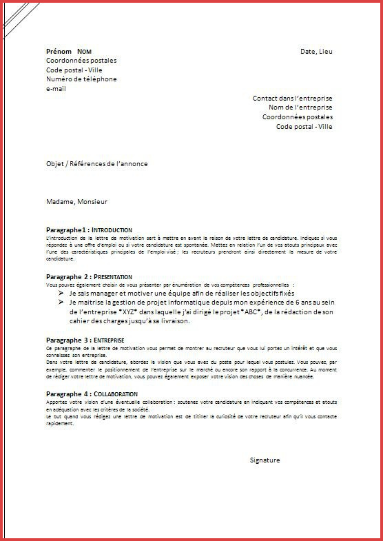 lettre pour pouvoir