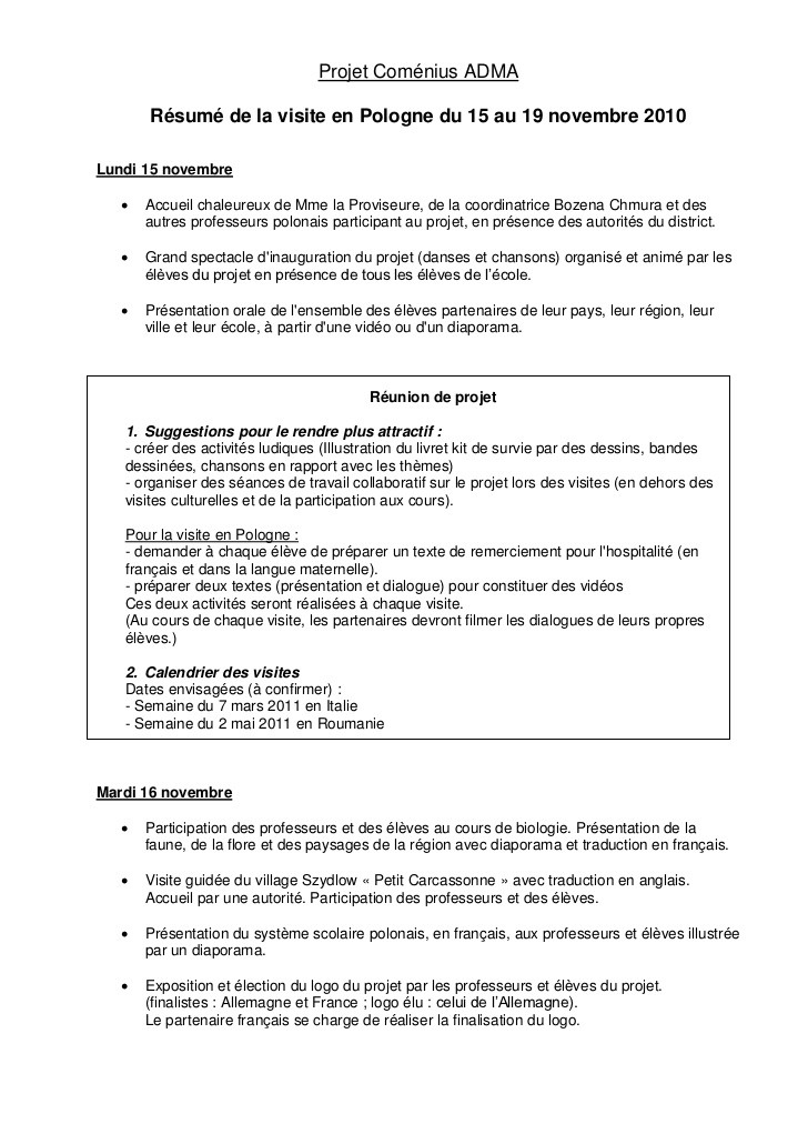 lettre pour un voyage scolaire
