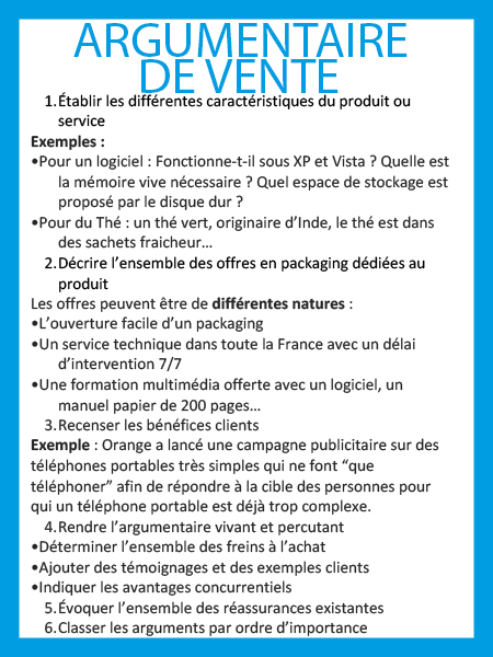 lettre pour vendre produit