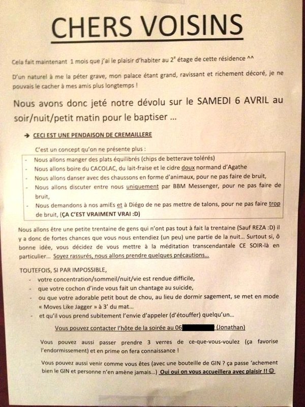 lettre prevenir voisin cremaillere