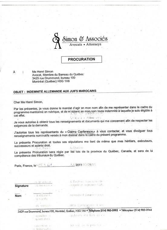 lettre procuration plainte