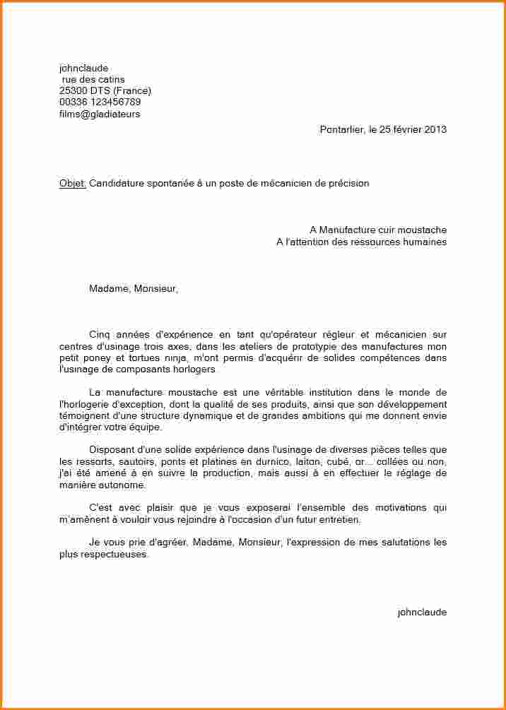 lettre reclamation modele