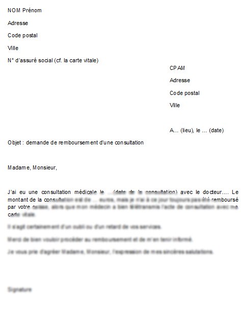 lettre reclamation modele