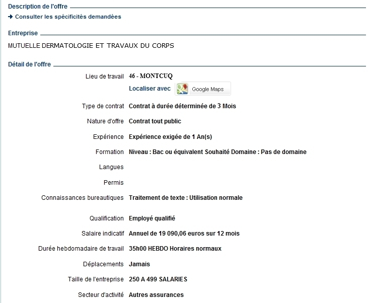 lettre rejet de candidature