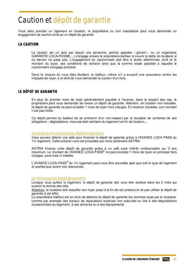 lettre resiliation bail location etudiant