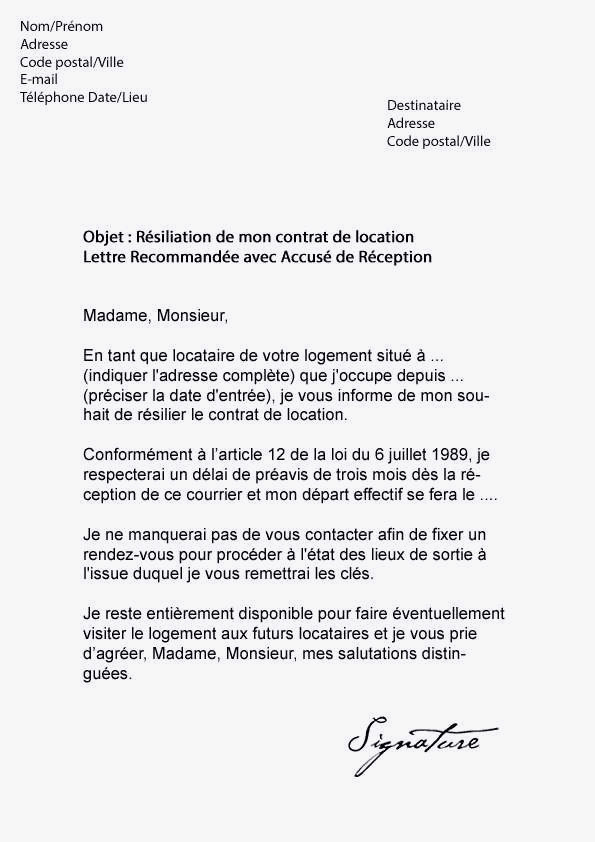 lettre resiliation bouygues