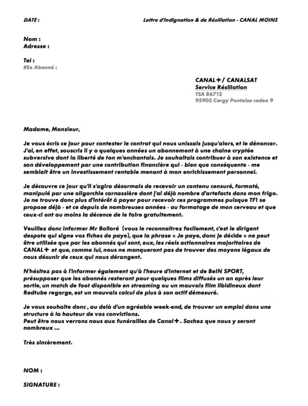 lettre resiliation contrat mutuelle