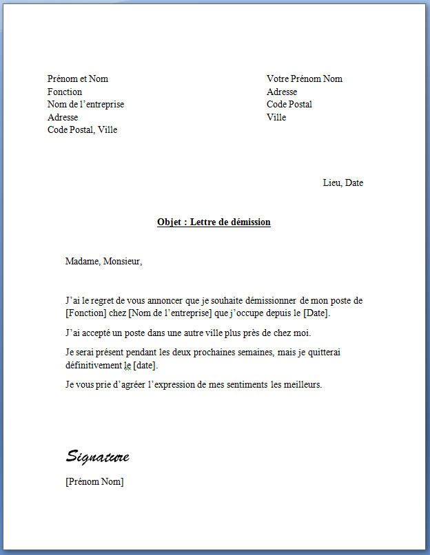 lettre rupture cdd salarie