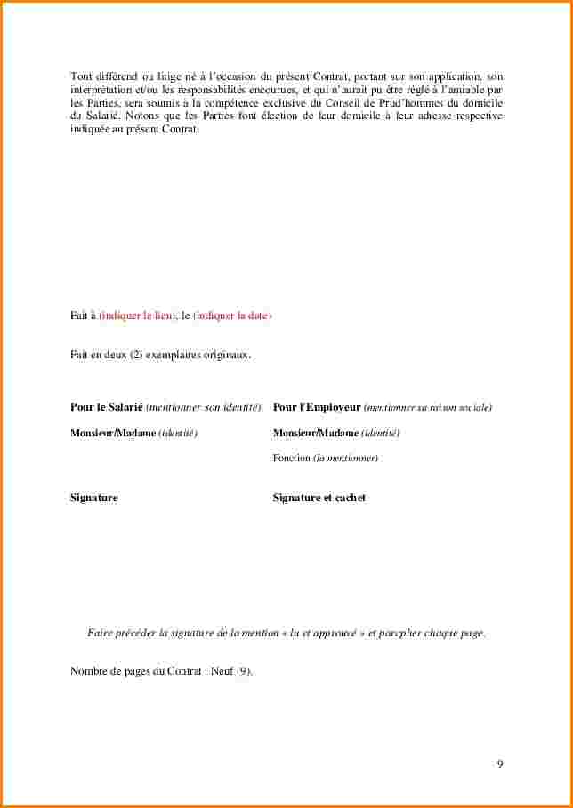 lettre rupture contrat