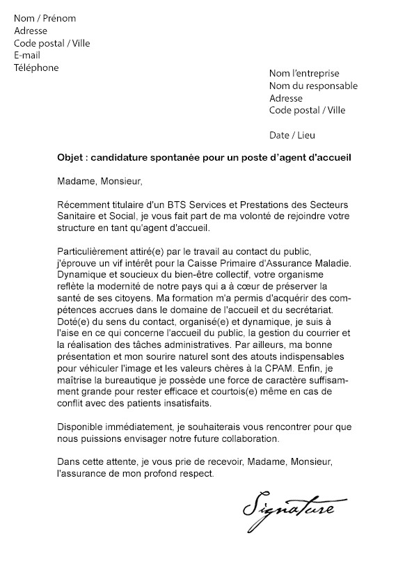 lettre securite sociale