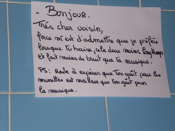 lettre soiree voisin