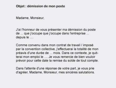 lettre solde de tout compte