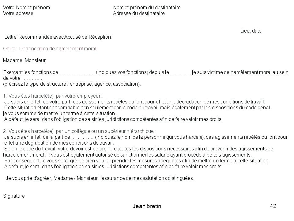 lettre type autorisation