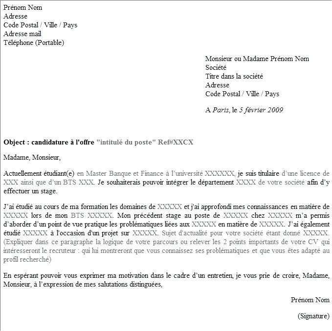 lettre type de pouvoir