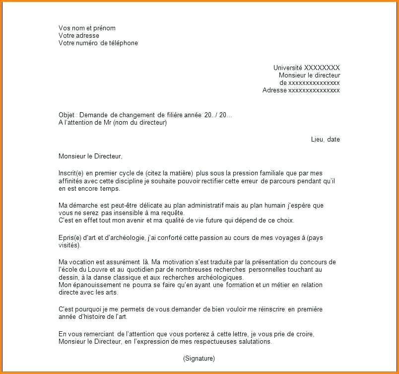 lettre type de pouvoir