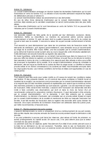 lettre type demande remboursement parts sociales