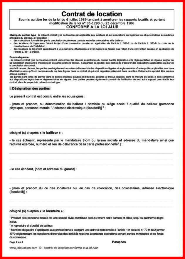 lettre type engagement de location