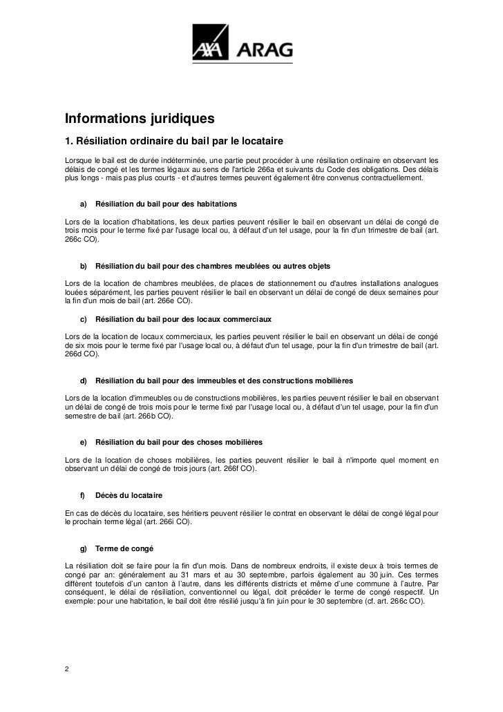 lettre type preavis 1 mois
