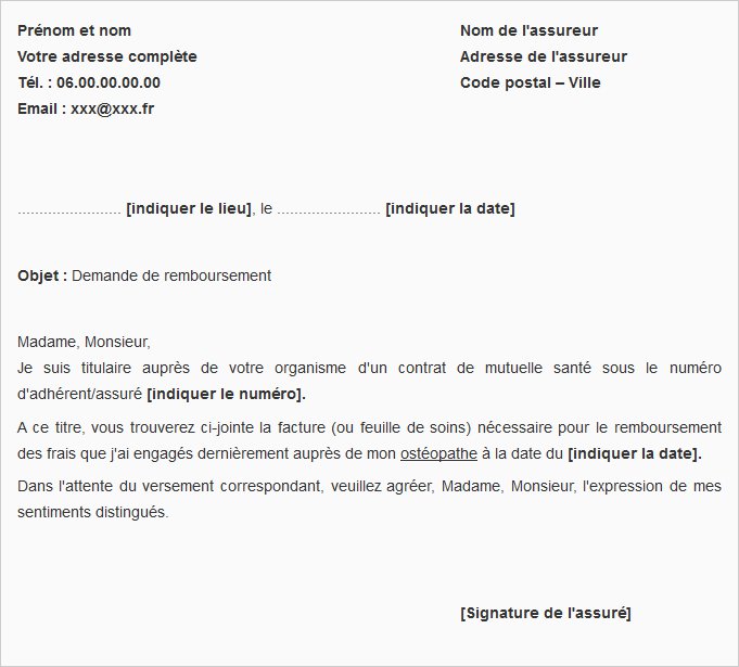 lettre type resiliation mutuelle