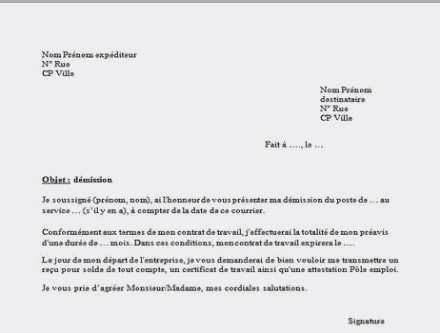 lettre type solde de tout compte