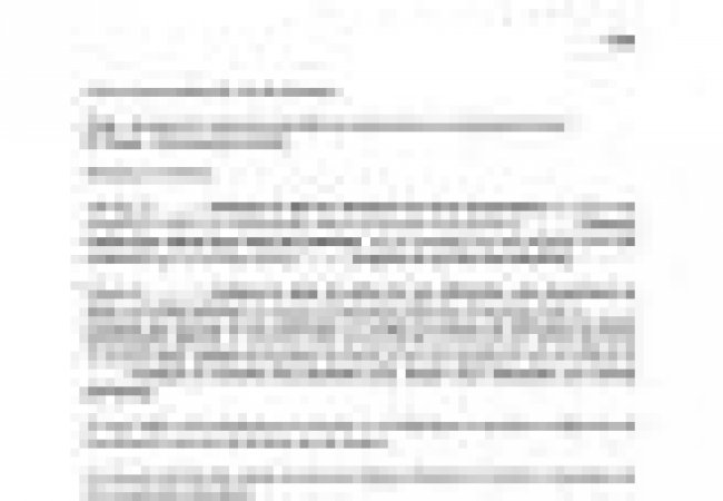 lettre type tresor public