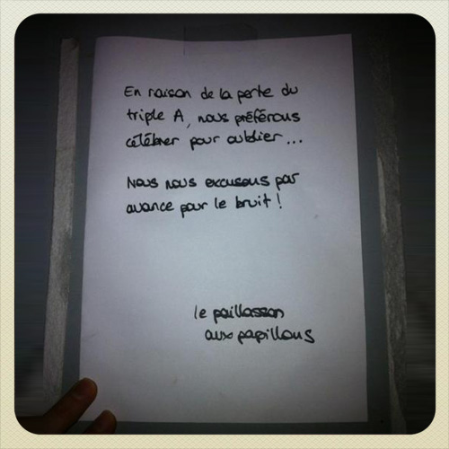 lettre voisin bruit soiree