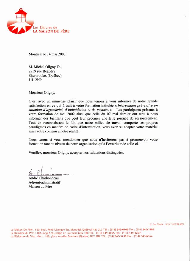 lettres administratives