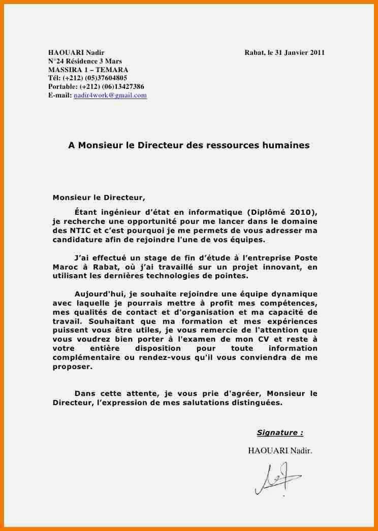 lettres de motivation ingenieur