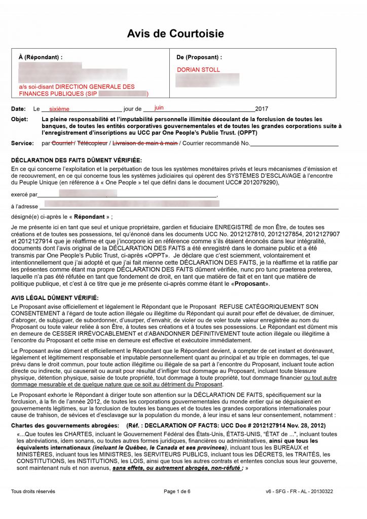 lettres de reclamation de paiement