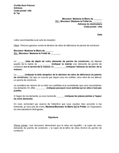 lettres types gratuites en francais