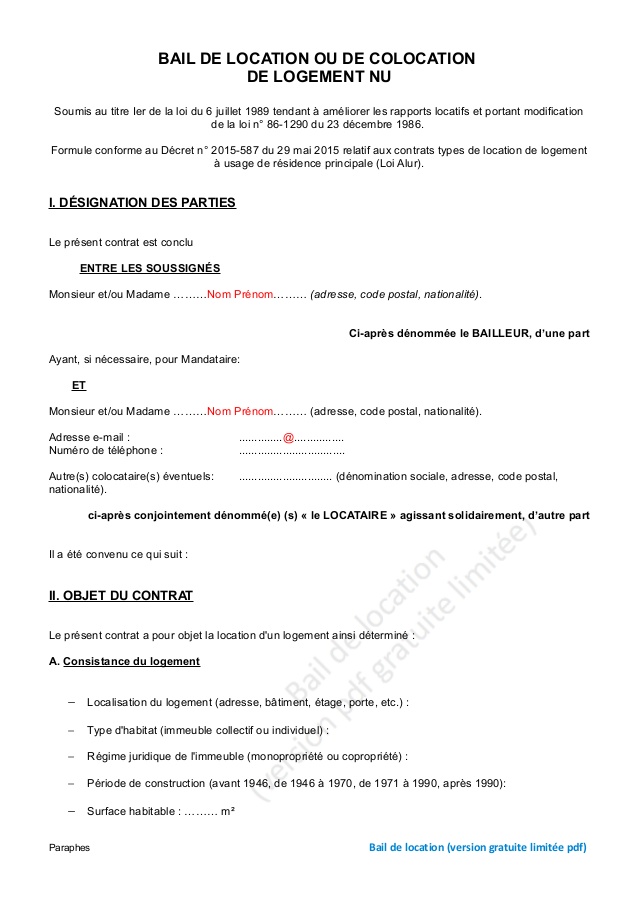 logement a titre gracieux