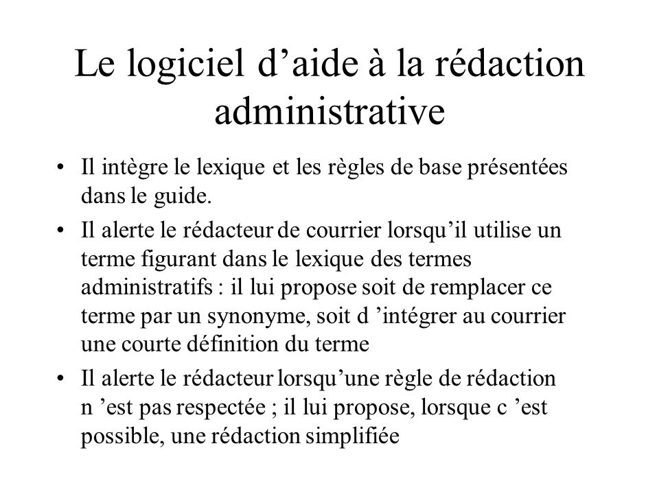 logiciel pour courrier administratif