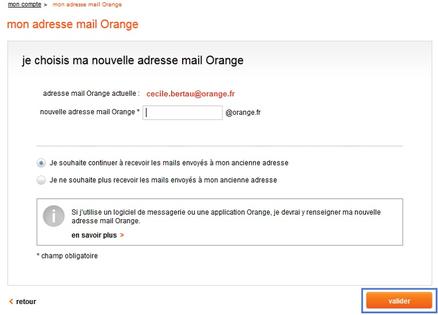 mail changement d adresse