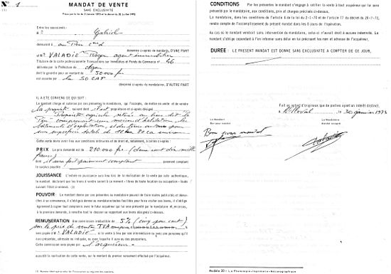 mandat de signature