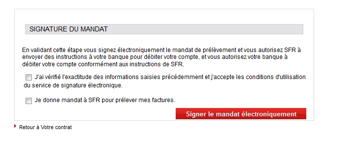 mandat de signature