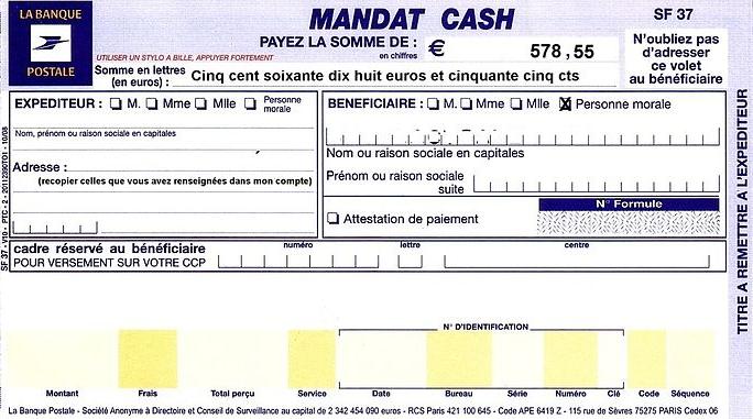 mandat lettre type
