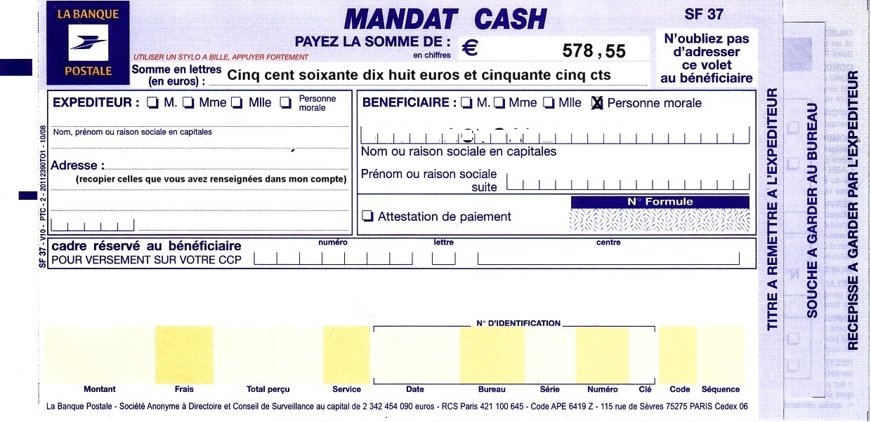 mandat lettre type
