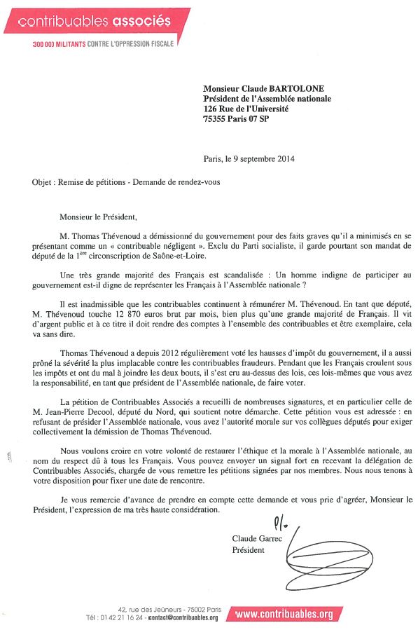 mandat lettre type