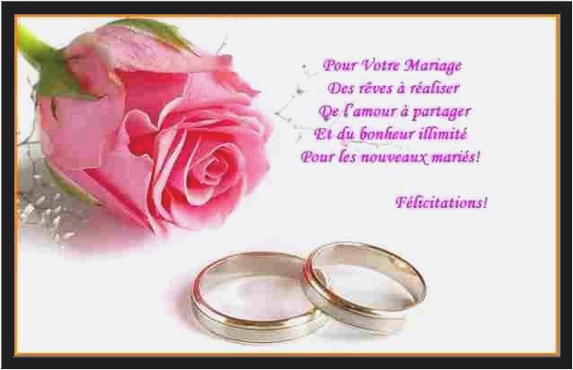 mariage felicitations modele