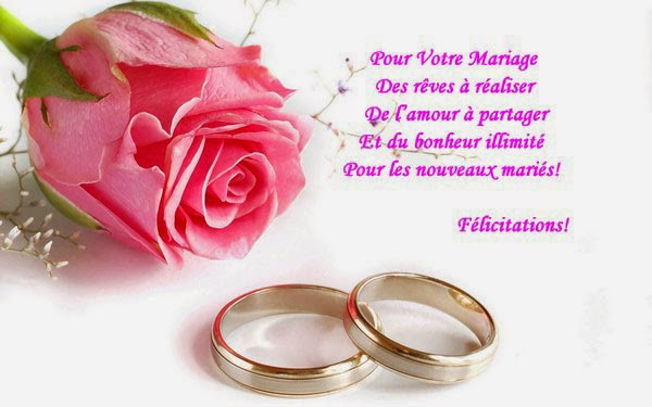 mariage felicitations modele