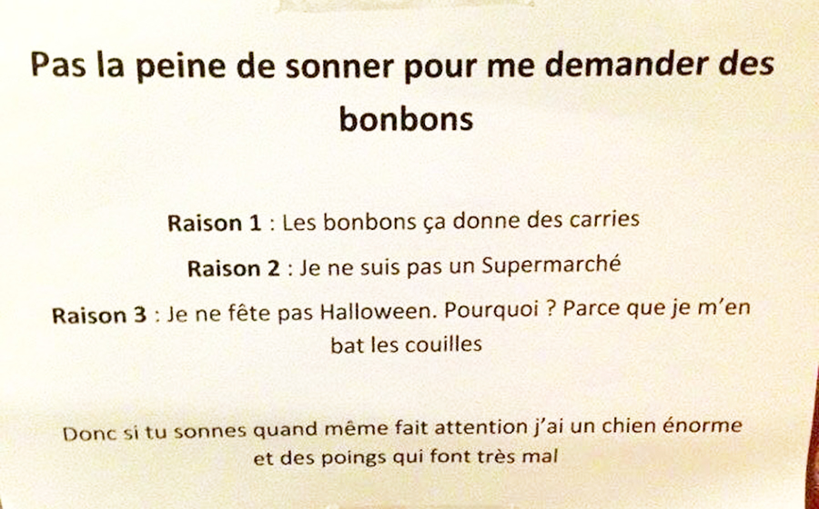 message d'excuse pour le bruit