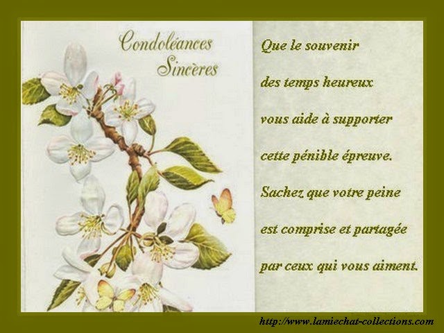 message de condoleances gratuit