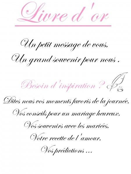 message pour un mariage