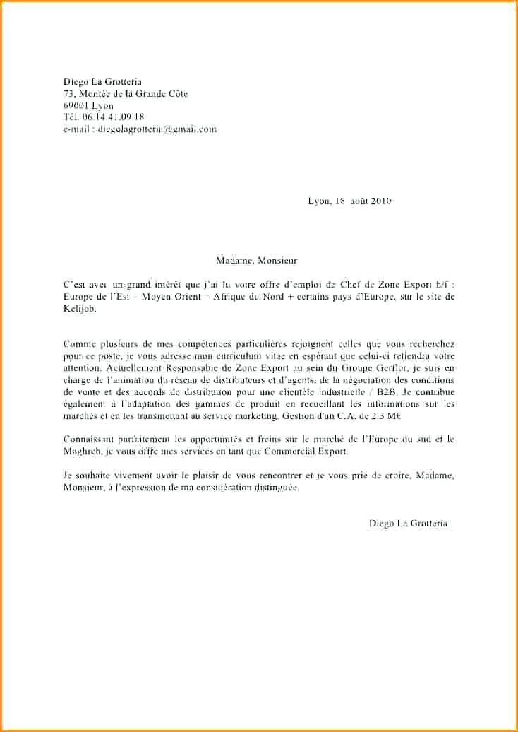 mode de lettre