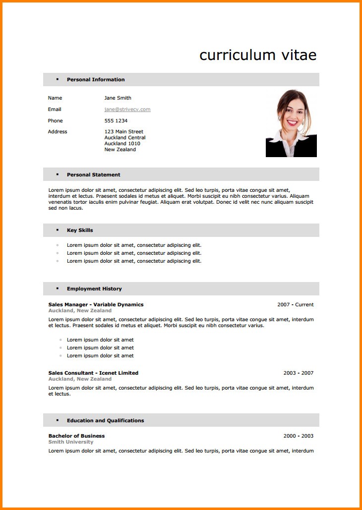 modeele cv